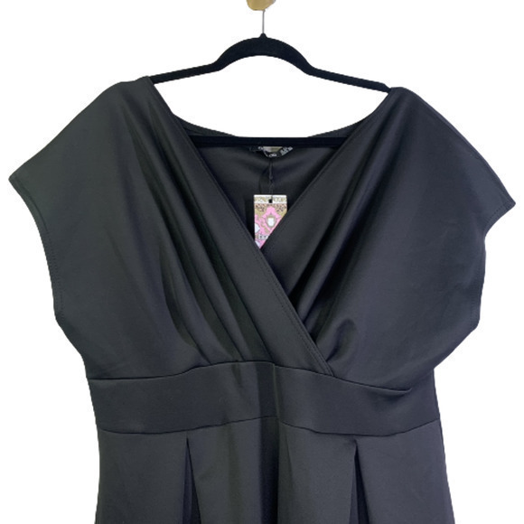 BOOHOO‎ Black Off-Shoulder Midi Dress - NWT - Picture 2 of 13